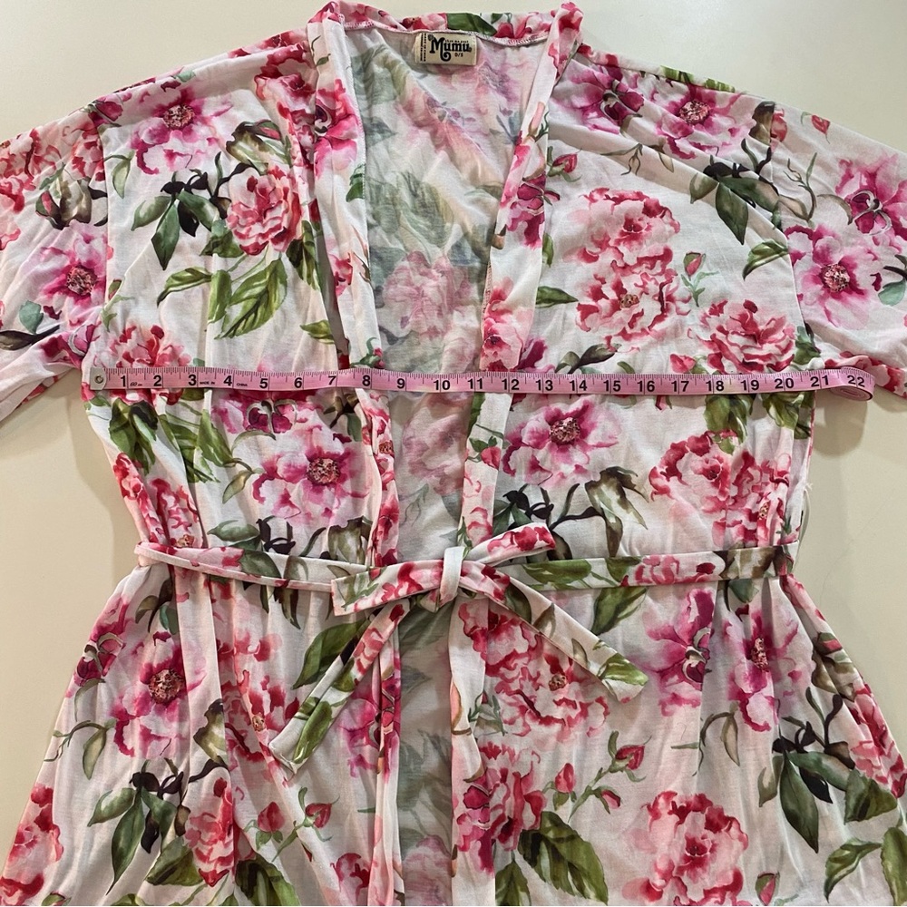 Show Me Your MuMu Floral Robe - Pink and Green - Picture 5 of 6